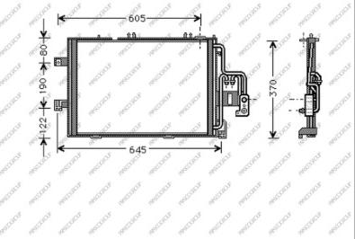 Prasco OP031C004 - Конденсатор кондиционера autospares.lv