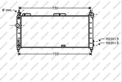 Prasco OP028R004 - Радиатор, охлаждение двигателя autospares.lv