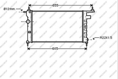 Prasco OP028R001 - Радиатор, охлаждение двигателя autospares.lv