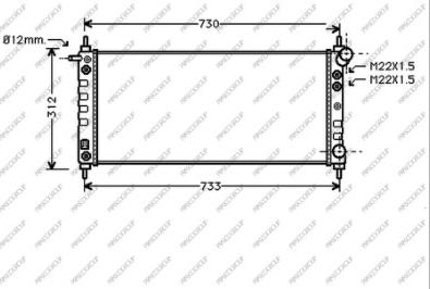 Prasco OP028R008 - Радиатор, охлаждение двигателя autospares.lv