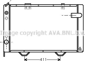 Prasco PE2038 - Радиатор, охлаждение двигателя autospares.lv