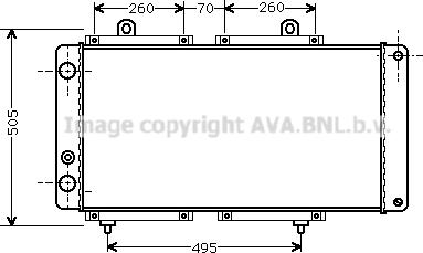 Prasco PE2033 - Радиатор, охлаждение двигателя autospares.lv