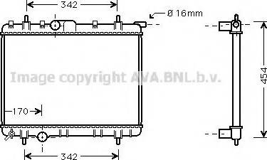 Prasco PEA2246 - Радиатор, охлаждение двигателя autospares.lv