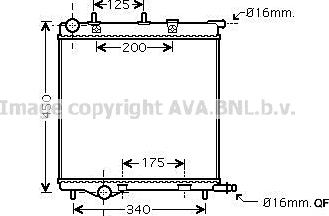 Prasco PE2289 - Радиатор, охлаждение двигателя autospares.lv