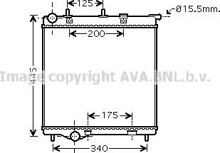 Prasco PE2288 - Радиатор, охлаждение двигателя autospares.lv