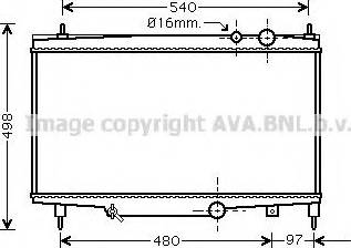 Prasco PE2230 - Радиатор, охлаждение двигателя autospares.lv