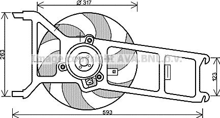 Prasco PE7534 - Вентилятор, охлаждение двигателя autospares.lv