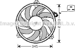 Prasco PE7524 - Вентилятор, охлаждение двигателя autospares.lv