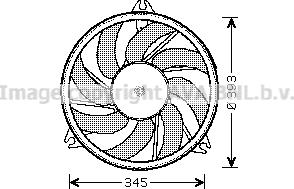 Prasco PE7528 - Вентилятор, охлаждение двигателя autospares.lv