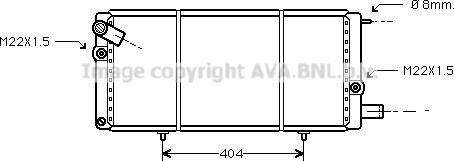 Prasco PEA2085 - Радиатор, охлаждение двигателя autospares.lv