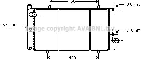 Prasco PEA2111 - Радиатор, охлаждение двигателя autospares.lv