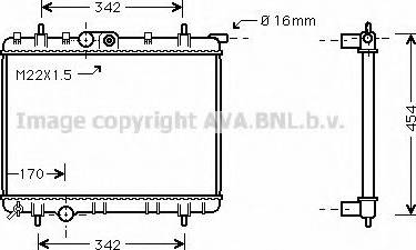 Prasco PEA2248 - Радиатор, охлаждение двигателя autospares.lv