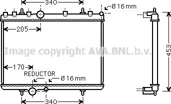 Prasco PEA2266 - Радиатор, охлаждение двигателя autospares.lv