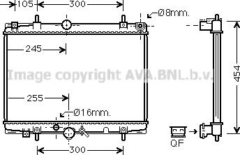 Prasco PEA2213 - Радиатор, охлаждение двигателя autospares.lv