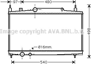 Prasco PEA2230 - Радиатор, охлаждение двигателя autospares.lv