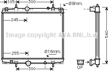 Prasco PEA2274 - Радиатор, охлаждение двигателя autospares.lv