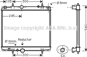 Prasco PEA2276 - Радиатор, охлаждение двигателя autospares.lv