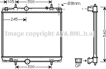 Prasco PEA2277 - Радиатор, охлаждение двигателя autospares.lv