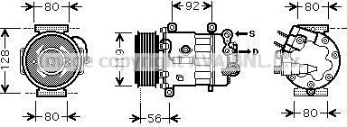 Prasco PEAK320 - Компрессор кондиционера autospares.lv