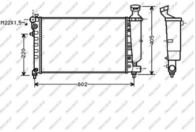 Prasco PG007R002 - Радиатор, охлаждение двигателя autospares.lv