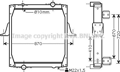 Prasco RE2068 - Радиатор, охлаждение двигателя autospares.lv