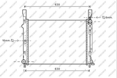 Prasco RN918R003 - Радиатор, охлаждение двигателя autospares.lv