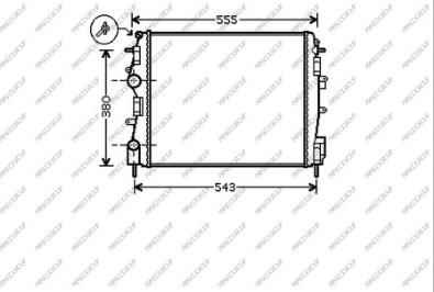 Prasco RN917R008 - Радиатор, охлаждение двигателя autospares.lv