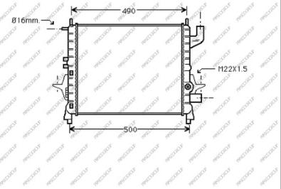 Prasco RN025R006 - Радиатор, охлаждение двигателя autospares.lv