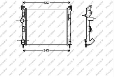 Prasco RN322R010 - Радиатор, охлаждение двигателя autospares.lv