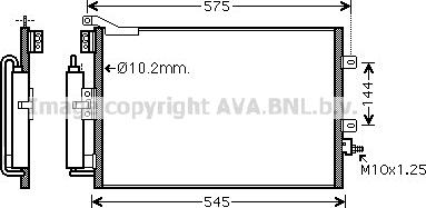 Prasco RT5395D - Конденсатор кондиционера autospares.lv