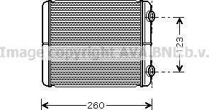 Prasco RT6344 - Теплообменник, отопление салона autospares.lv