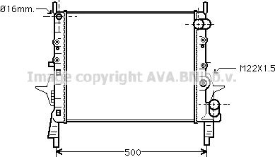 Prasco RT2158 - Радиатор, охлаждение двигателя autospares.lv