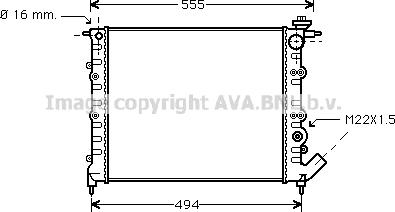 Prasco RT2109 - Радиатор, охлаждение двигателя autospares.lv