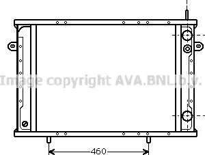 Prasco RT2102 - Радиатор, охлаждение двигателя autospares.lv