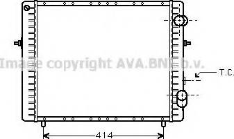 Prasco RT2128 - Радиатор, охлаждение двигателя autospares.lv