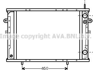 Prasco RT2171 - Радиатор, охлаждение двигателя autospares.lv