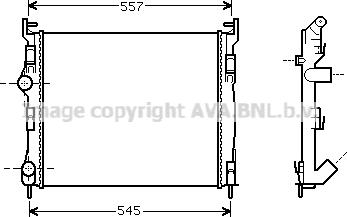 Prasco RT2326 - Радиатор, охлаждение двигателя autospares.lv