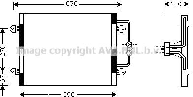 Prasco RTA5256 - Конденсатор кондиционера autospares.lv