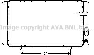 Prasco RTA2084 - Радиатор, охлаждение двигателя autospares.lv