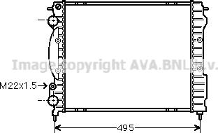 Prasco RTA2129 - Радиатор, охлаждение двигателя autospares.lv