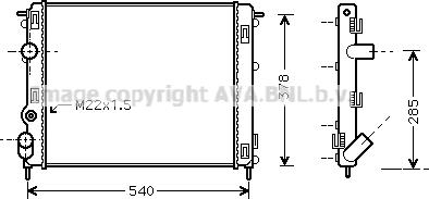 Prasco RTA2302 - Радиатор, охлаждение двигателя autospares.lv