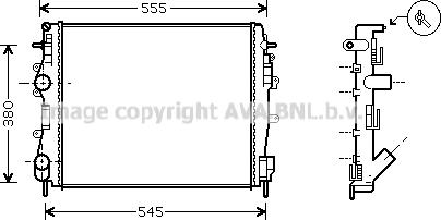 Prasco RTA2325 - Радиатор, охлаждение двигателя autospares.lv