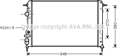 Prasco RTA2266 - Радиатор, охлаждение двигателя autospares.lv