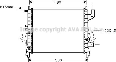 Prasco RTA2262 - Радиатор, охлаждение двигателя autospares.lv