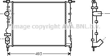 Prasco RTA2218 - Радиатор, охлаждение двигателя autospares.lv