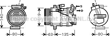 Prasco RTK392 - Компрессор кондиционера autospares.lv