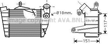 Prasco SA4019 - Интеркулер, теплообменник турбины autospares.lv