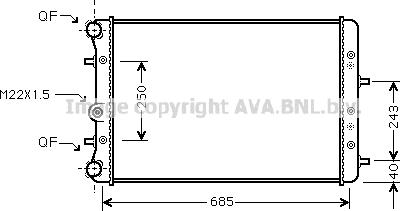 Prasco SAA2006 - Радиатор, охлаждение двигателя autospares.lv