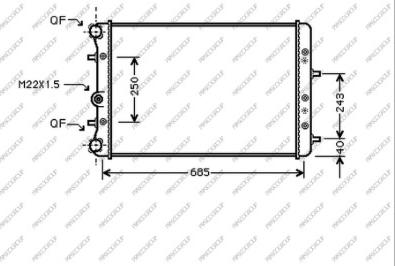 Prasco SK320R002 - Радиатор, охлаждение двигателя autospares.lv