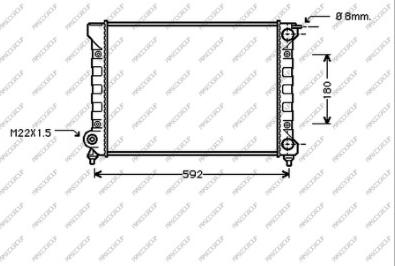 Prasco ST043R018 - Радиатор, охлаждение двигателя autospares.lv